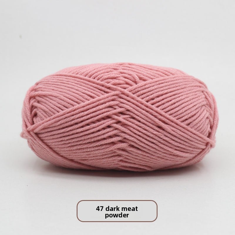 Five-Strand Milk Cotton Yarn for Knitting and DIY Crafts
