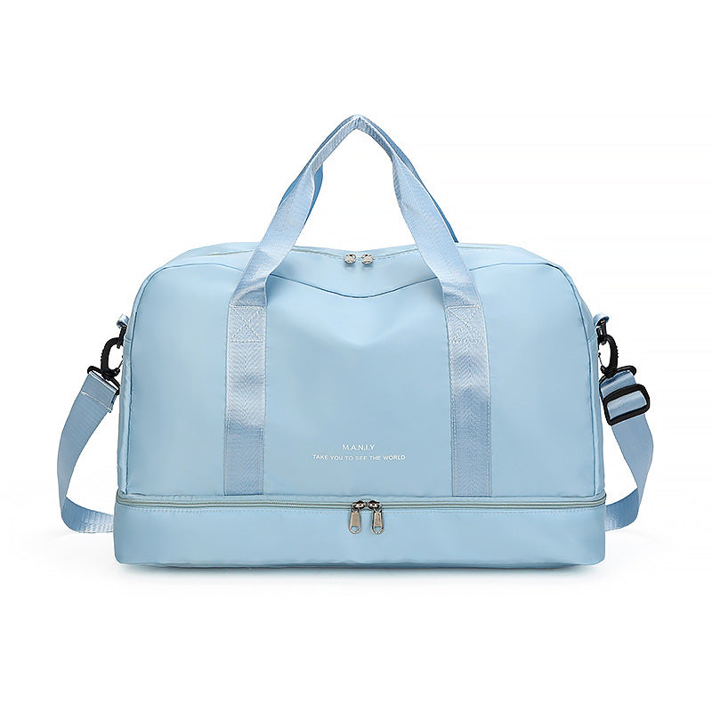 Large Waterproof Travel Tote ? Unisex Carry-On Bag for Short Trips