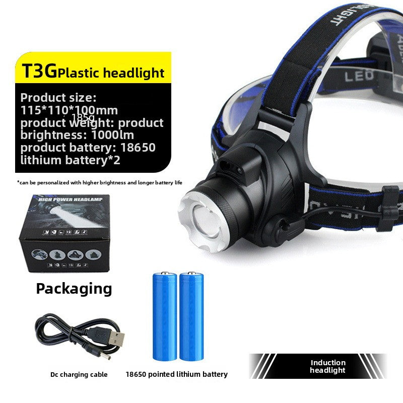 Long battery life, strong bald head with sensor light