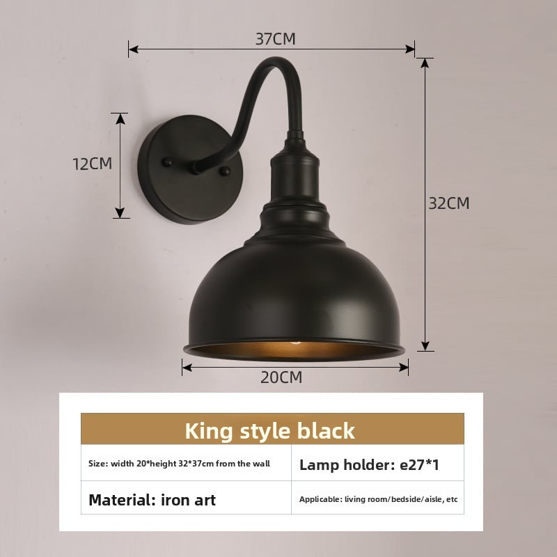 American style loft Industrial Wind bedside wall lamp Villa courtyard outdoor wall lamp restaurant bar decorative lighting fixtures
