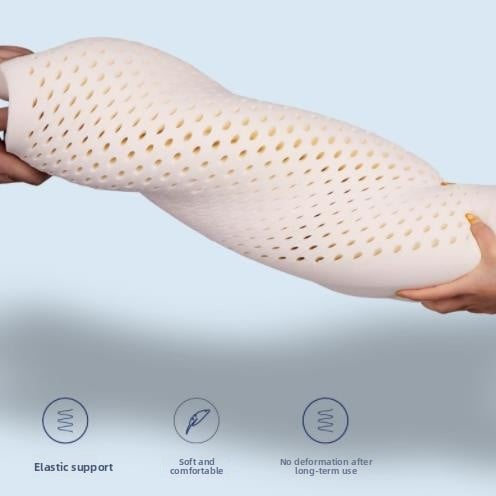 Neck protection and sleep aid latex pillow