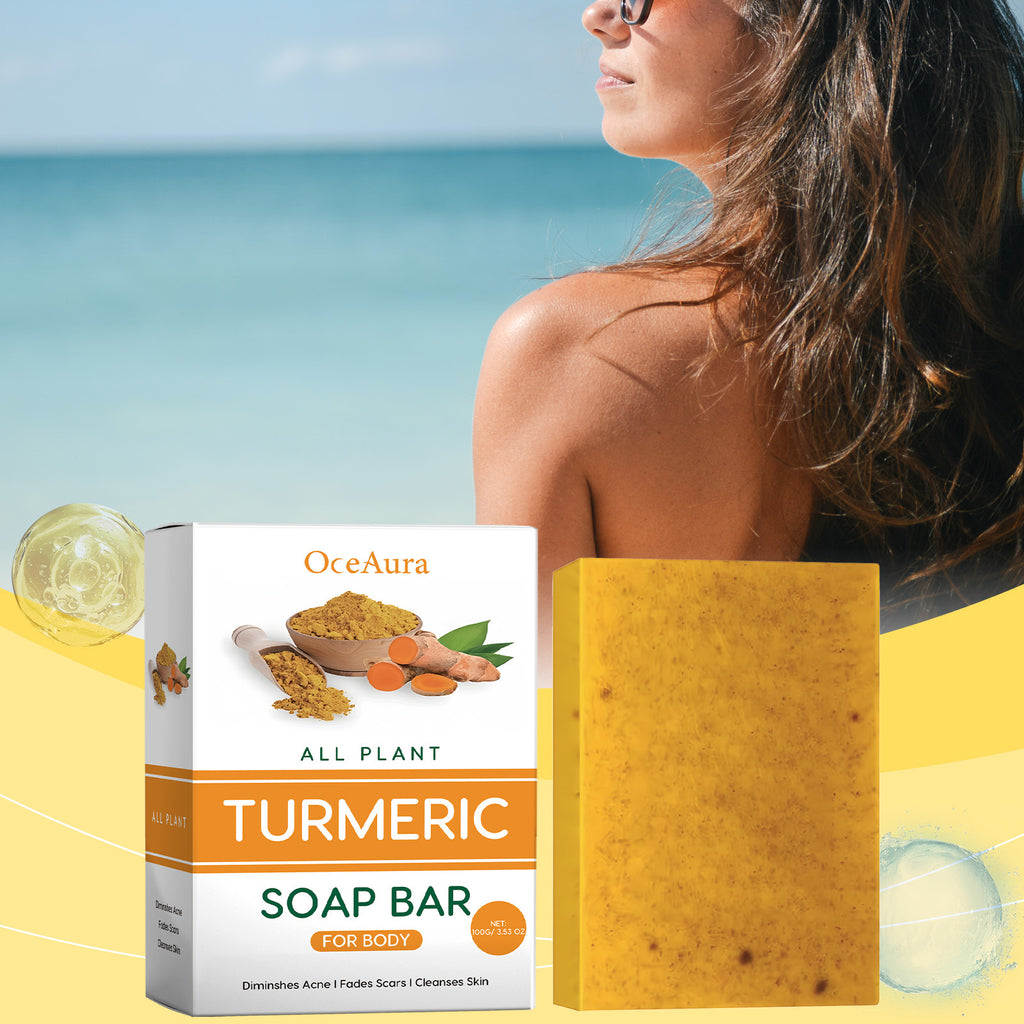 Lemon turmeric kojic acid soap