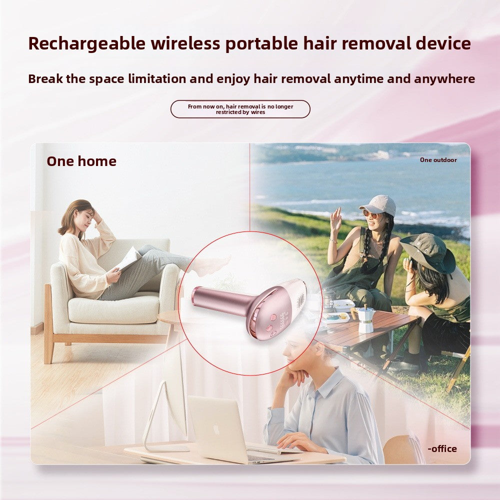Home laser freezing point hair removal device
