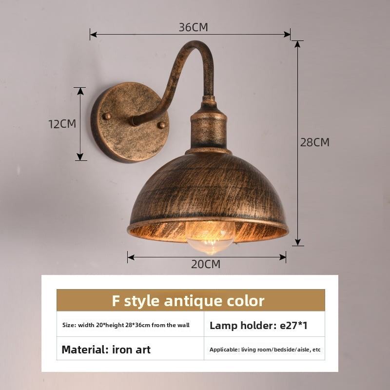 American style loft Industrial Wind bedside wall lamp Villa courtyard outdoor wall lamp restaurant bar decorative lighting fixtures