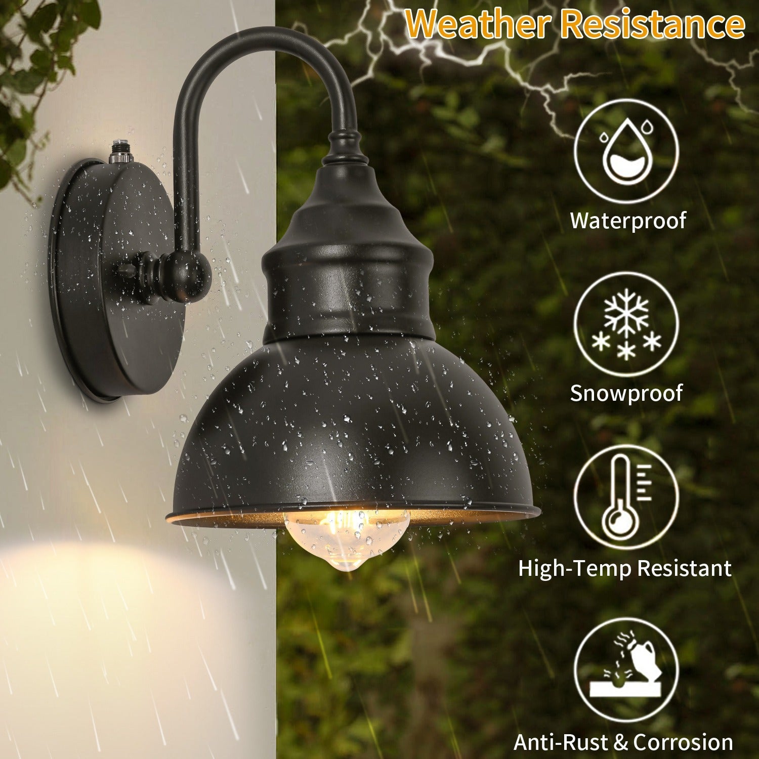 Outdoor courtyard wall lamps