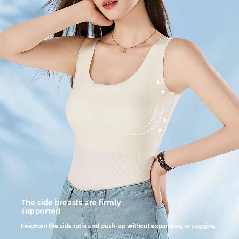 Lingerie with chest pads and a beautiful back