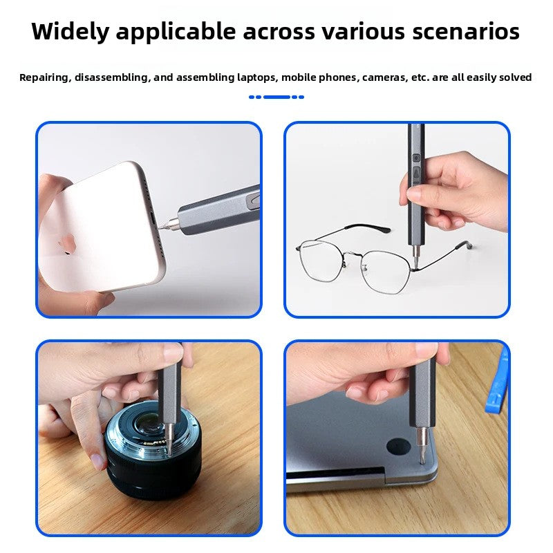 62-in-1 Precision Electric Screwdriver Set with Adjustable Torque and LED Light