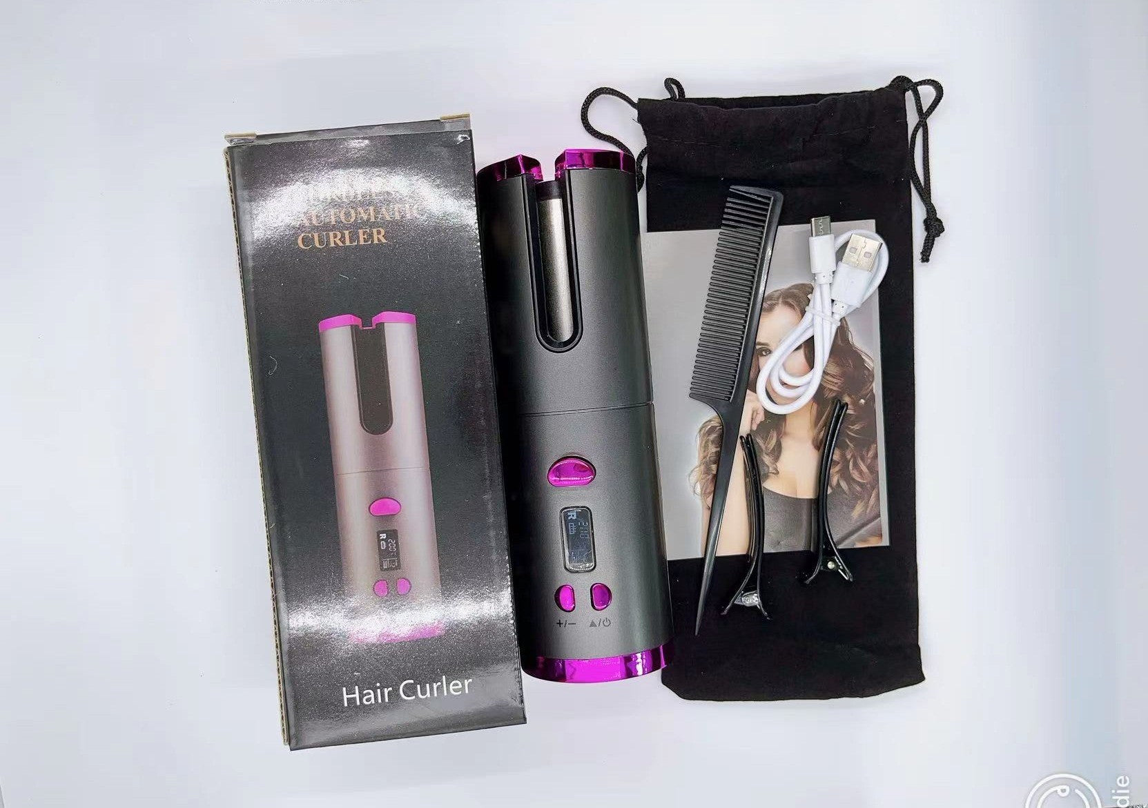 USB automatic curling iron