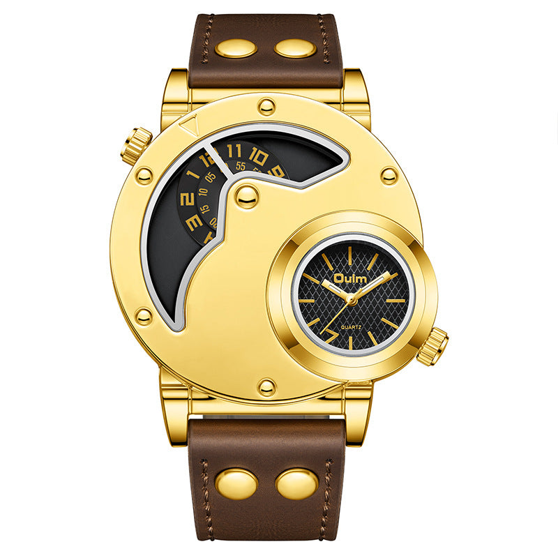 New Golden Dial Men's Multifunctional Watch