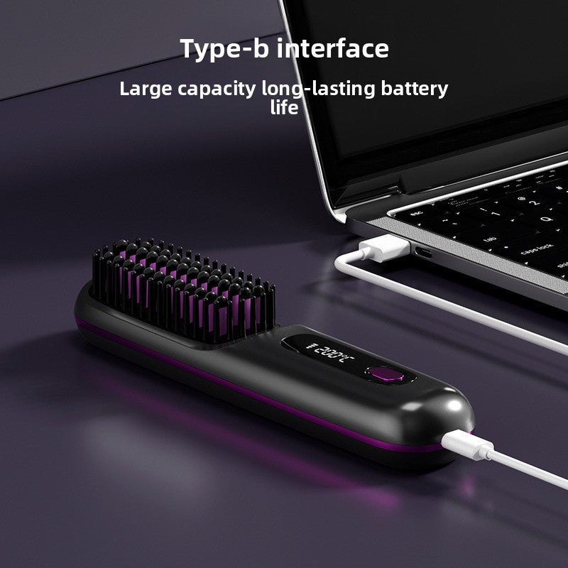 Rechargeable electronic hair straightener