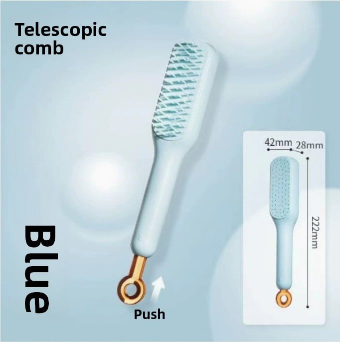 Light Luxury Retractable Scalp Cleaning Comb