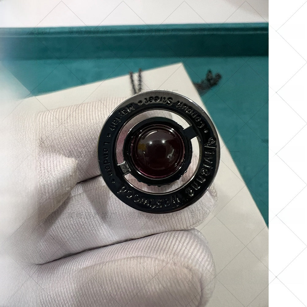 Inspired Gun Black Orb Chain Necklace