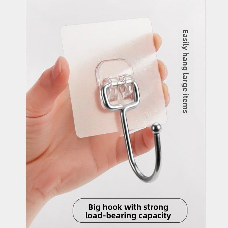 Transparent and traceless hook without punching holes