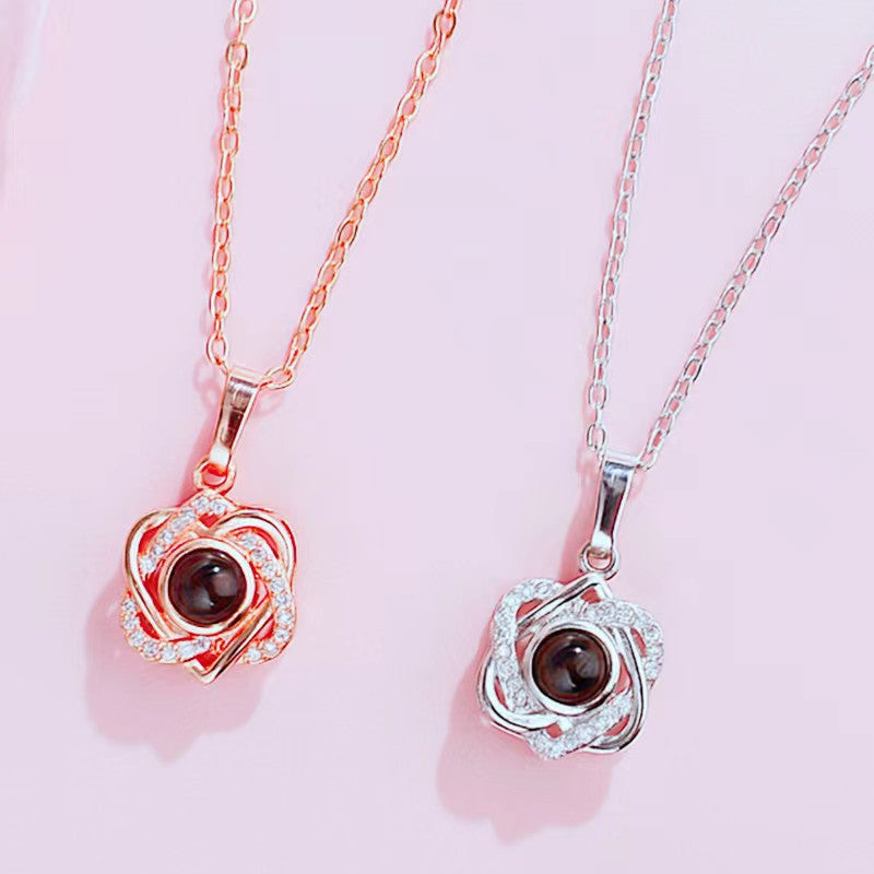 Heart Shape Love Projection Necklace
