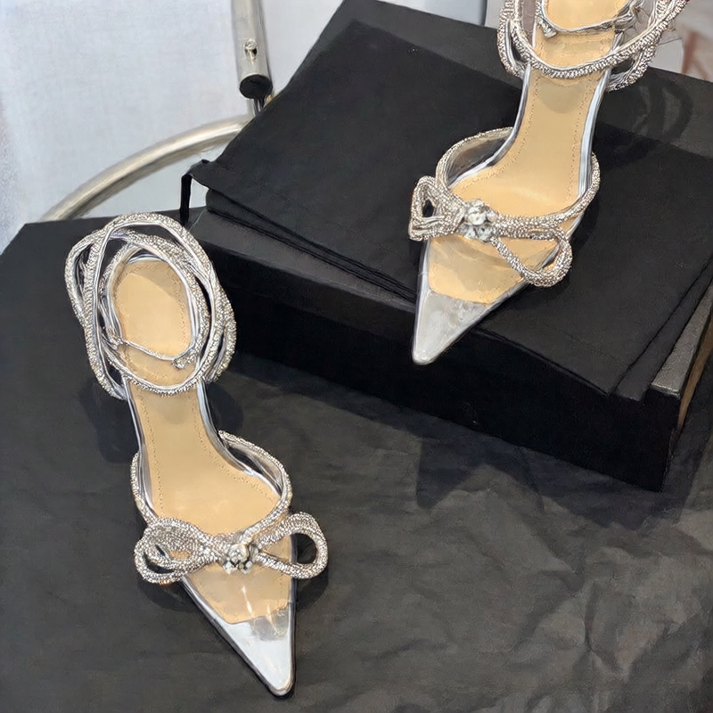 Baotou High Heel Pointed Toe Sandals