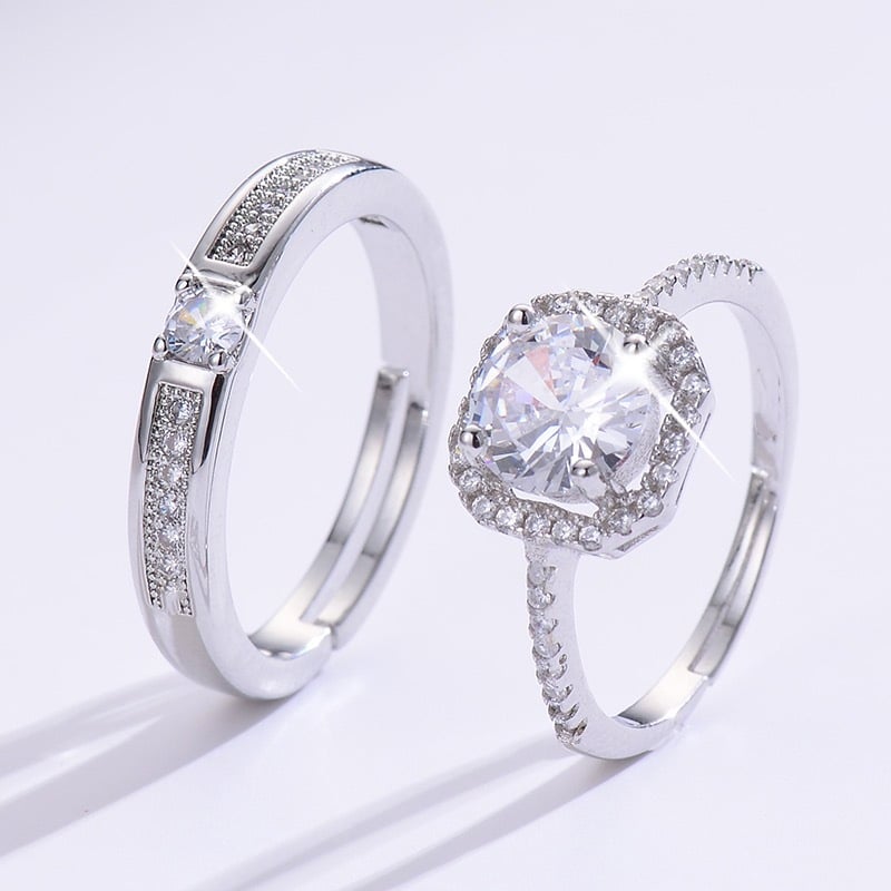 Silver-plated rings for both men and women