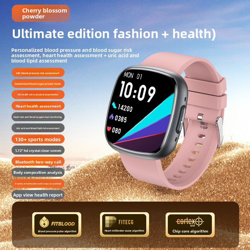 High-precision blood glucose watch for all-day health monitoring