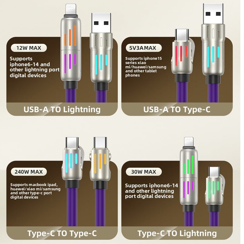 4-in-1 usb mobile phone data cable