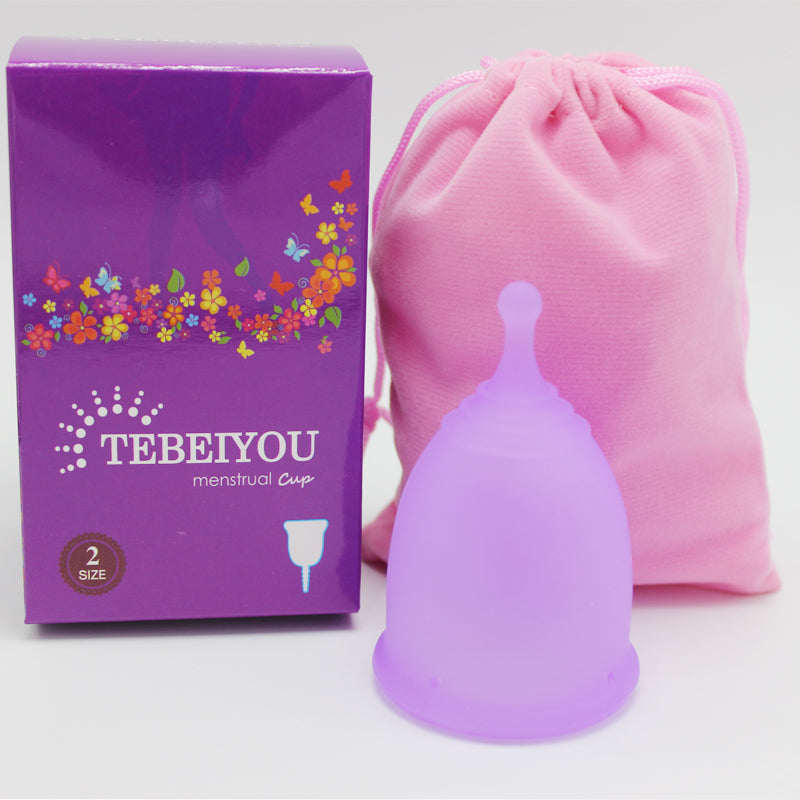 Reusable silicone menstrual cups