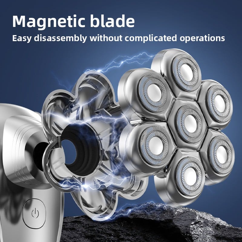 Digital display multi-functional electric shaver