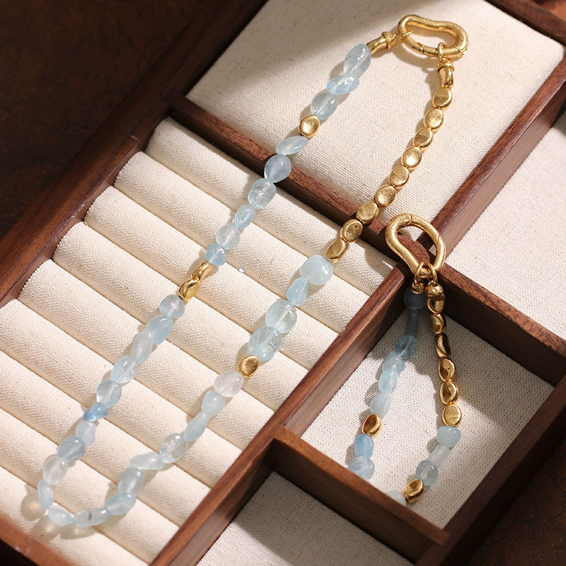 Aquamarine Necklace Bracelet