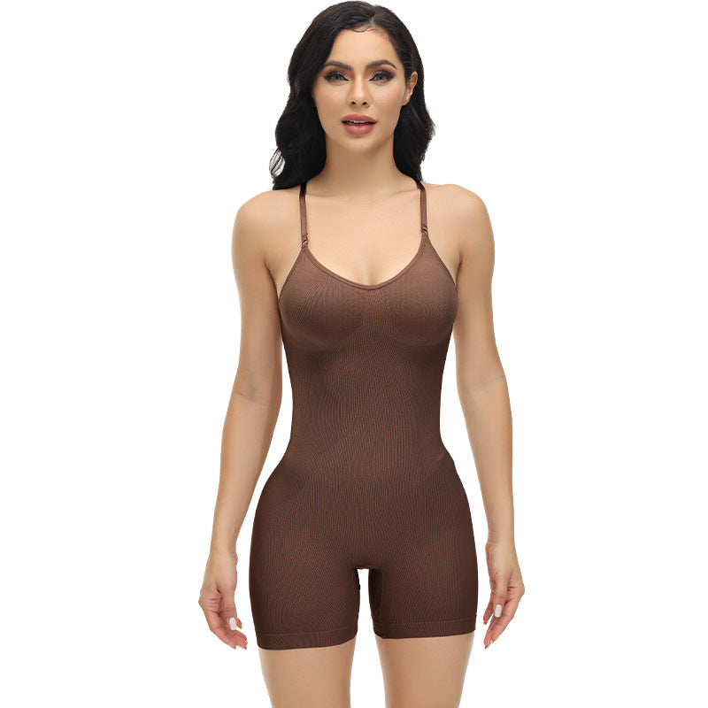 high elastic open body shaping garment