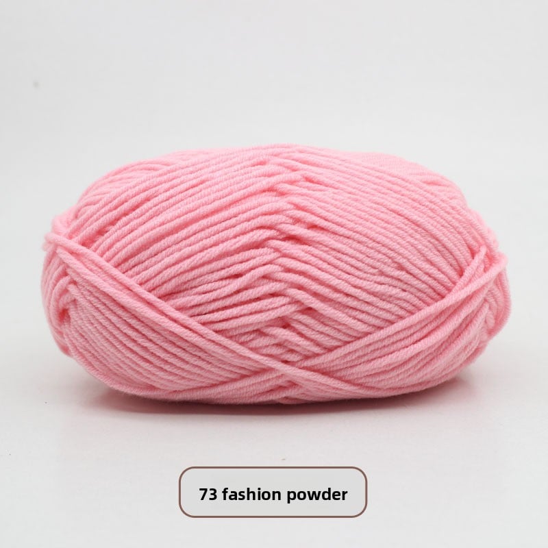 Five-Strand Milk Cotton Yarn for Knitting and DIY Crafts