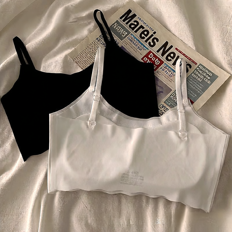 Seamless ice silk lingerie for teenage girls