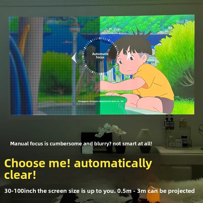 Portable 4K HD Smart Projector for Home Theater