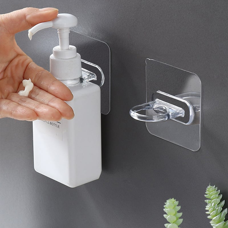 Transparent and traceless hook without punching holes