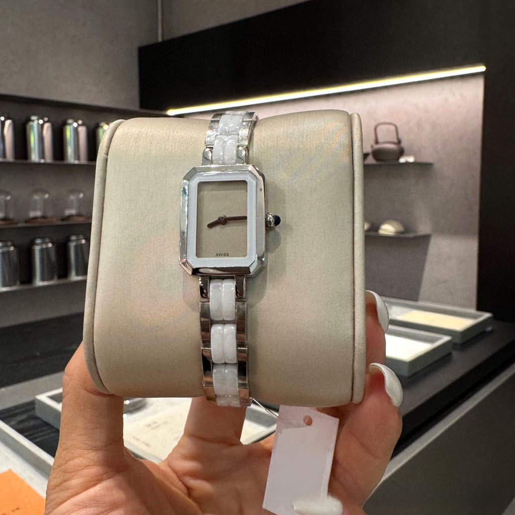 Elegant Ceramic Square Women's Watch