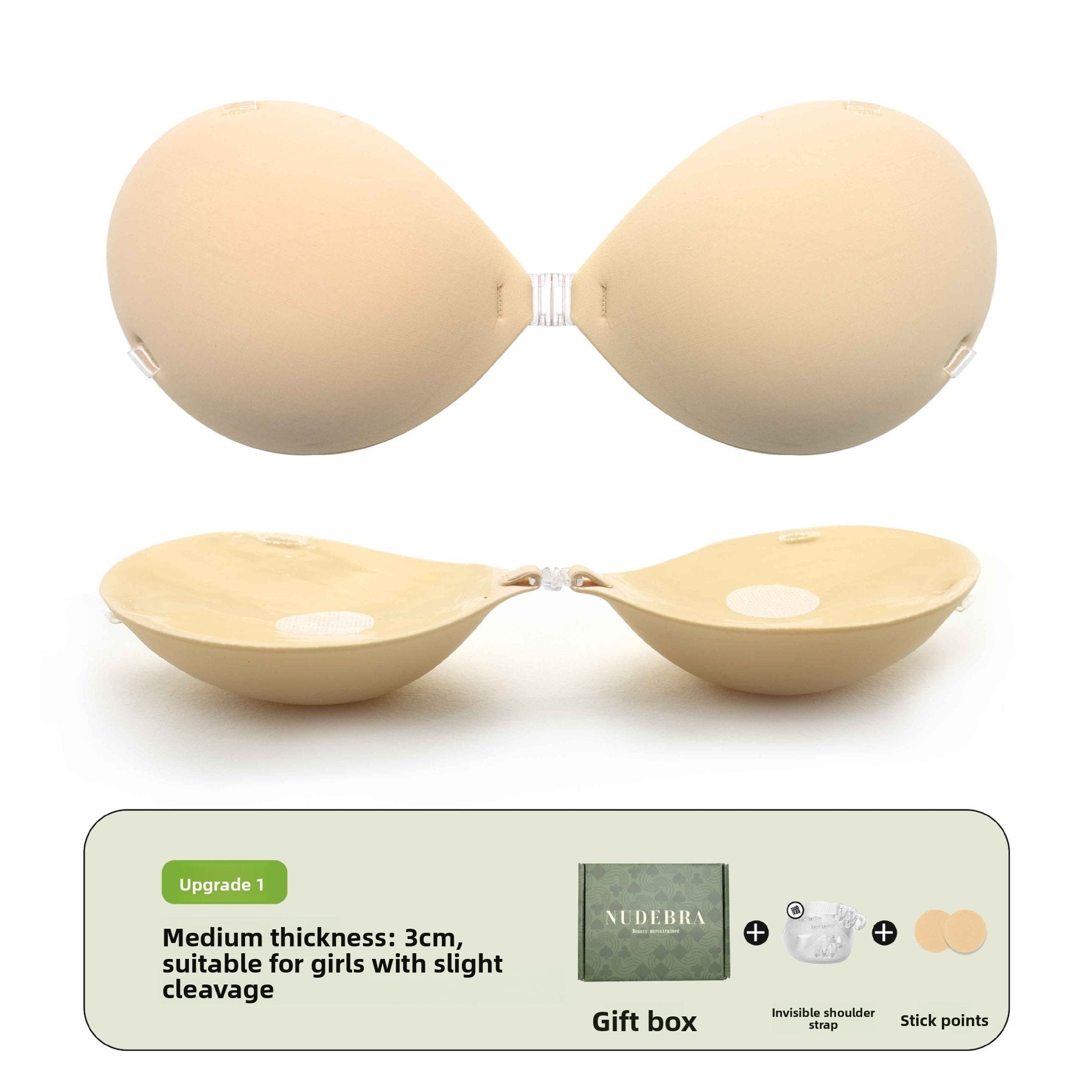 Thick Push-Up Invisible Breast Pads for Small Busts