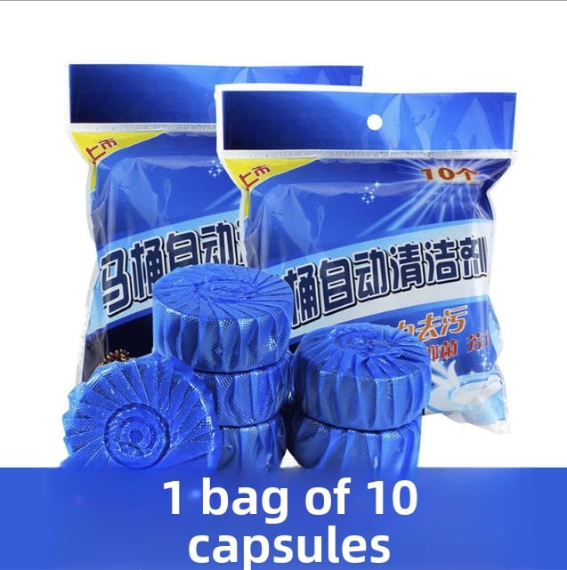 Blue Bubble Toilet Cleanser Block - Lavender Scent (10 Pack)