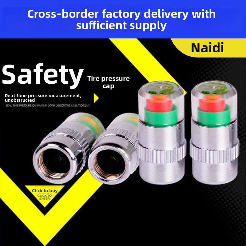 Car tire pressure detection cap