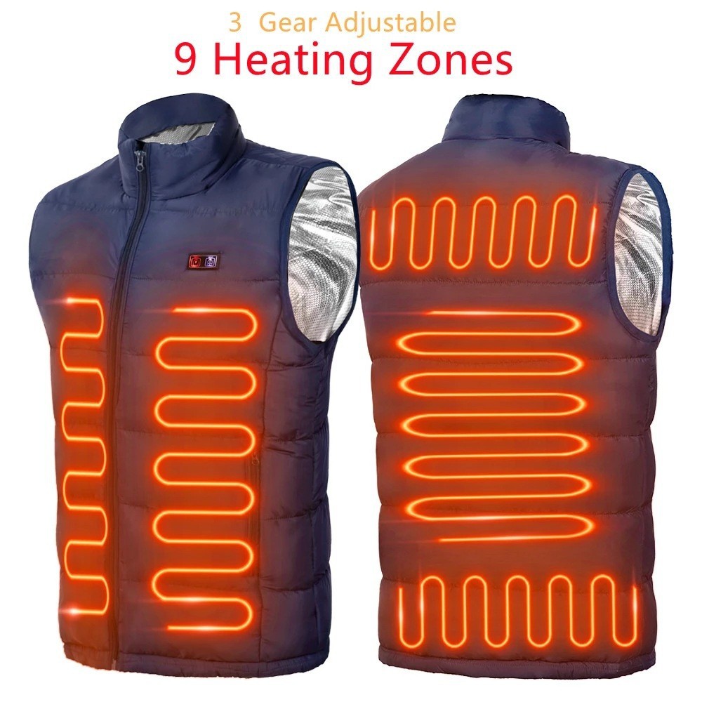 Graphene Heating Vest with Dual Control