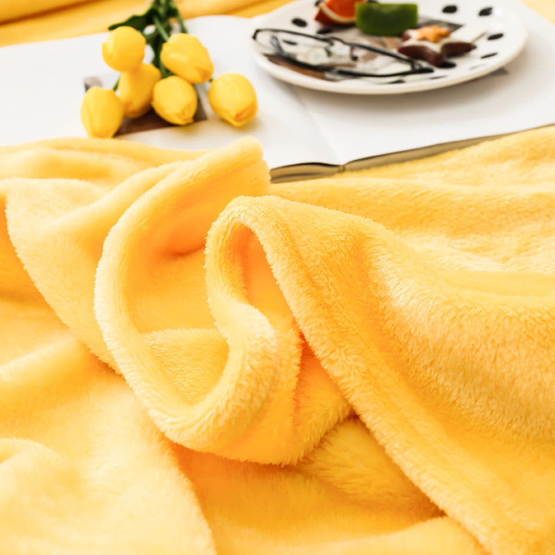 Coral Fleece Blanket Bed Sheet