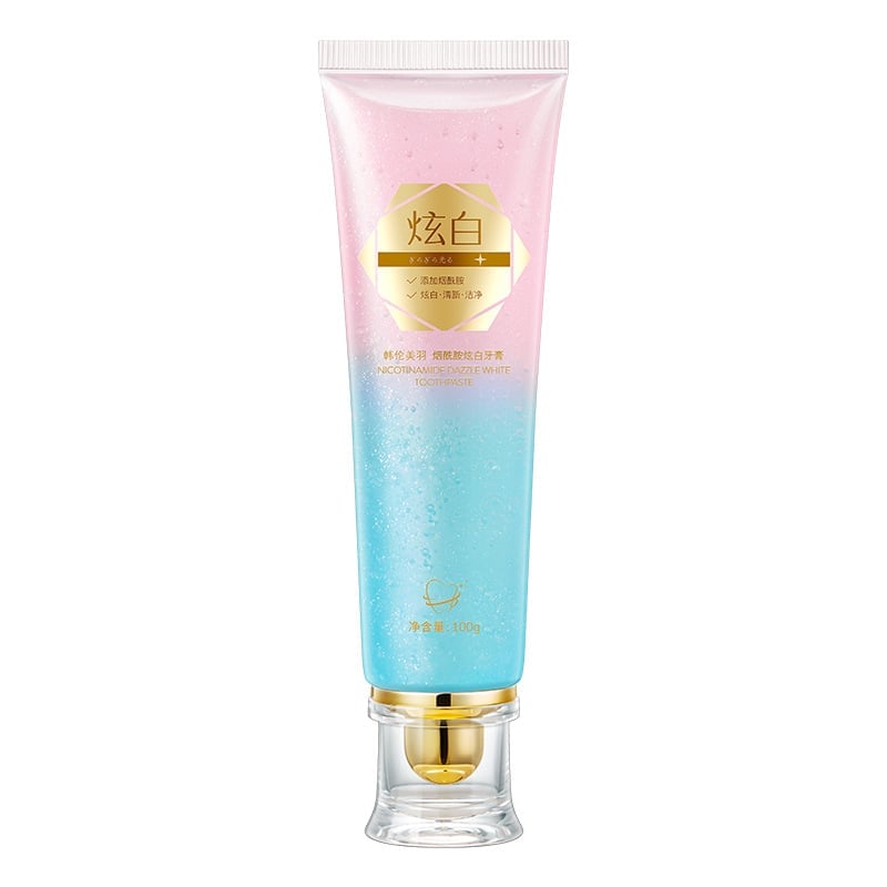 Han Lun Meiyu Nicotinamide White Toothpaste Fresh and Clean Mouth Fragrance Mild Gingival Protection Explosions Factory Direct Supply