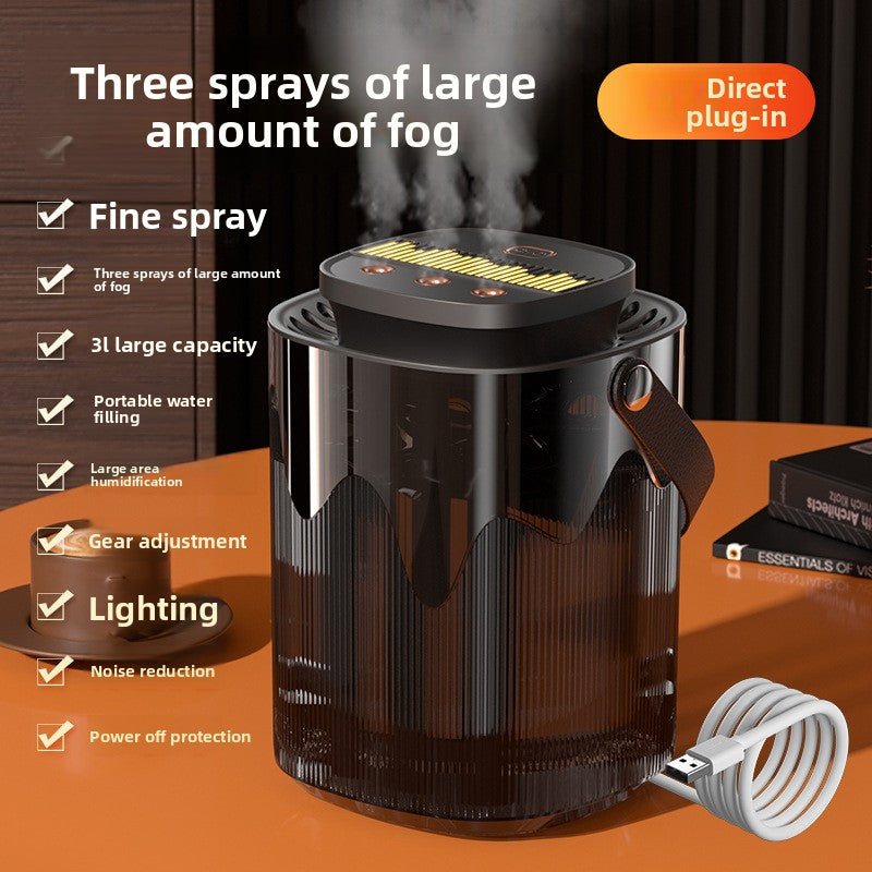 Portable Humidifier with 360� Rotation and Night Light