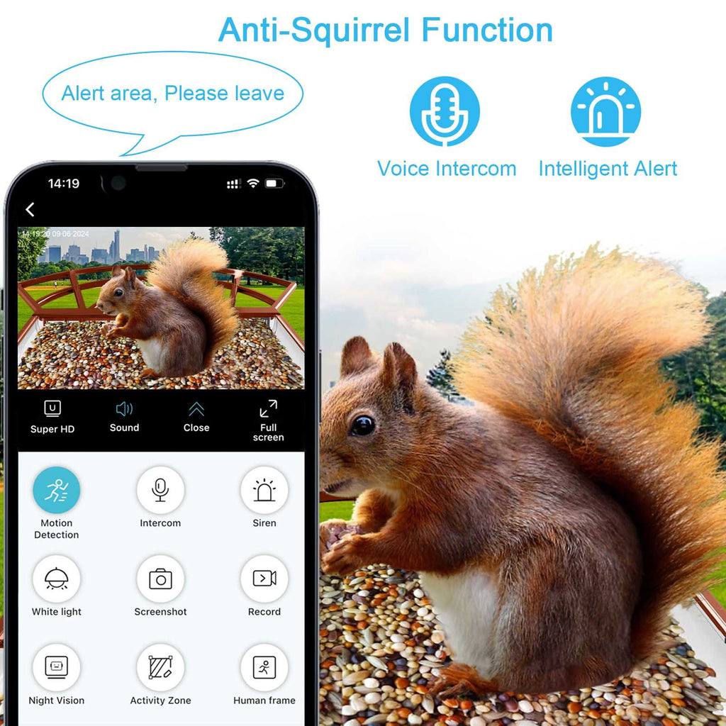 Smart Solar Bird Feeder with Camera