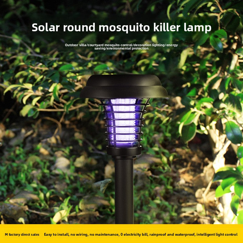 Solar Mosquito Killer Lamp Outdoor Waterproof LED Light