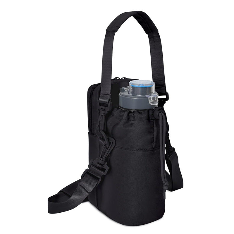 Insulated Water Bottle Sling Bag with Phone Pocket