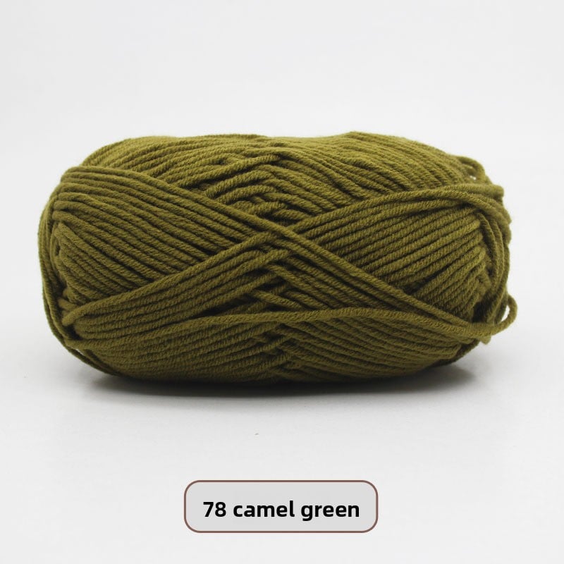 Five-Strand Milk Cotton Yarn for Knitting and DIY Crafts