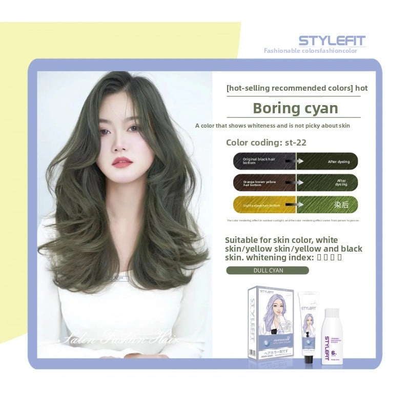 Ammonia-Free Plant-Based Hair Dye Cream for Gray Hair Coverage