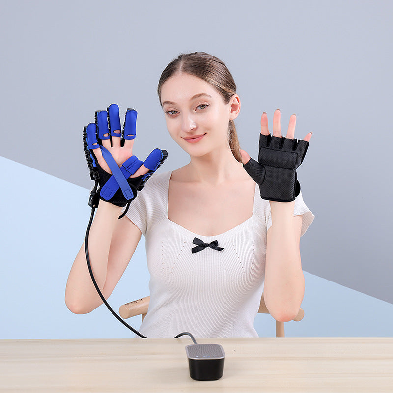 Electric Hand Finger Rehabilitation Training Glove with Mirror Function