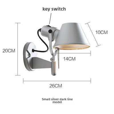 Personality straw hat wall lamp