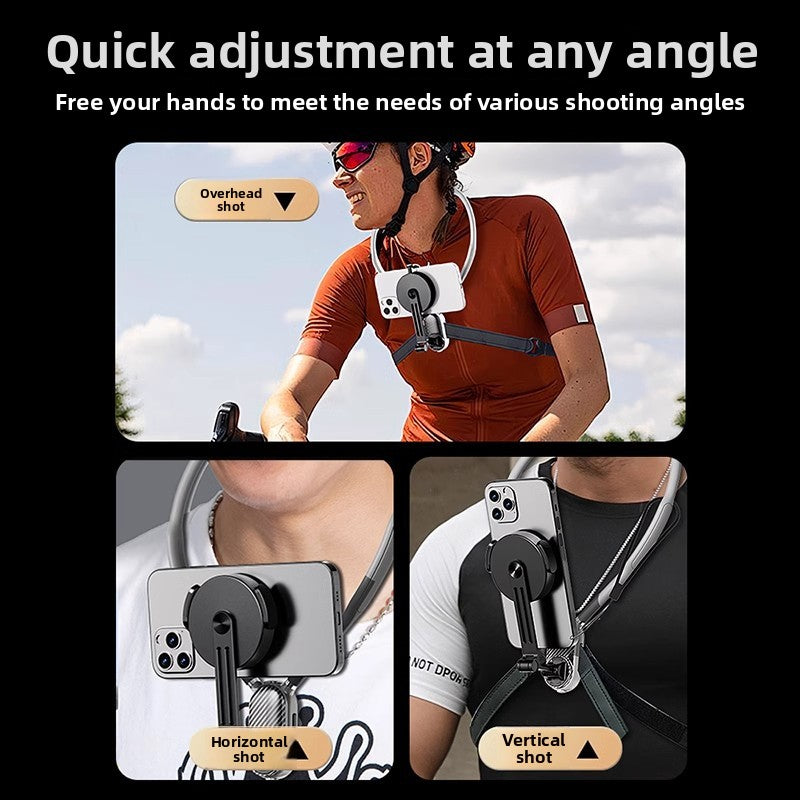 Adjustable Neck Phone Mount for Hands-Free Recording