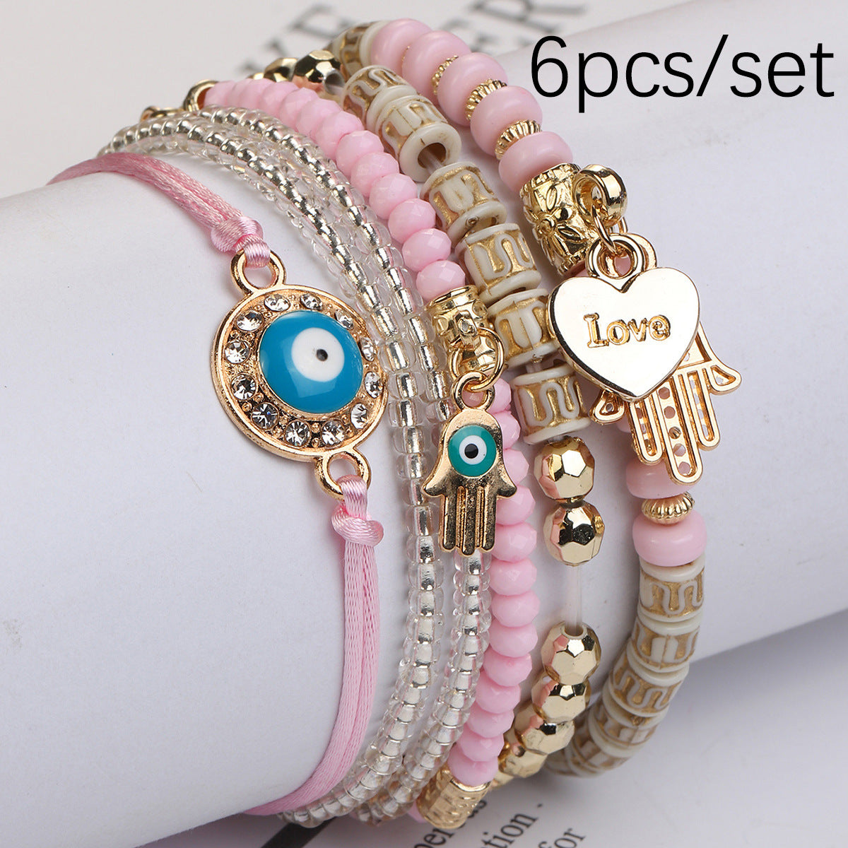 Adjustable woven rope bracelet
