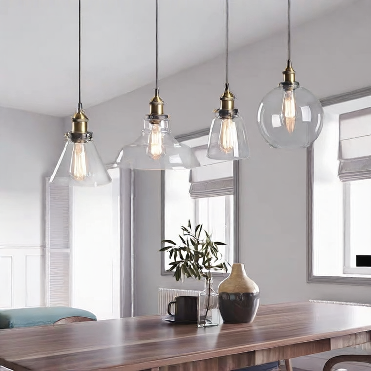 Creative retro glass chandelier