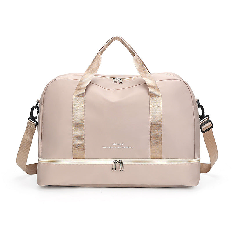 Large Waterproof Travel Tote ? Unisex Carry-On Bag for Short Trips