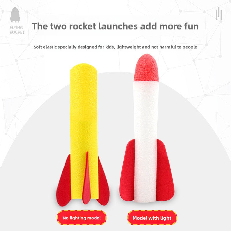 Foot Launch Luminous Rocket Toy
